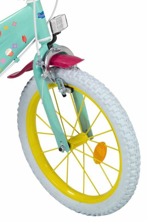 Børnecykel 16 tommer Gurli Gris til piger 5-7 år grøn