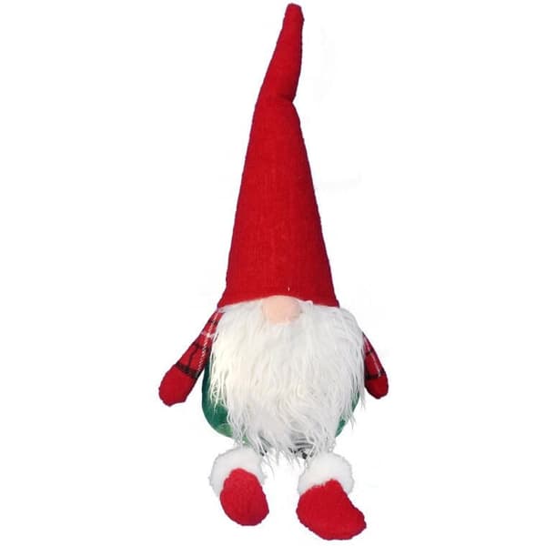 Dekorativ julemand 40 cm med dinglende ben