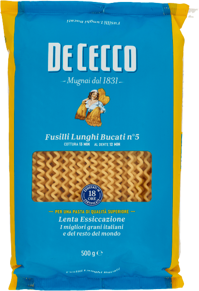 Fusilli Lunghi Bucati pasta n5 500g - De Cecco