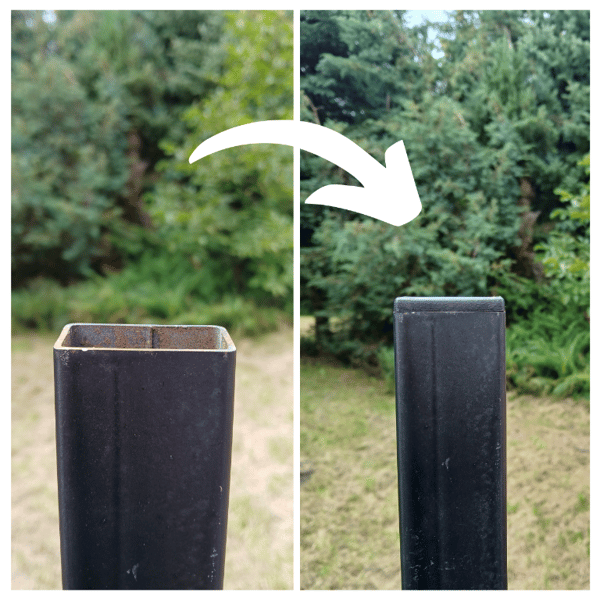 Indvendig kappe til profilstolpetag 50x30 50 stk. brun