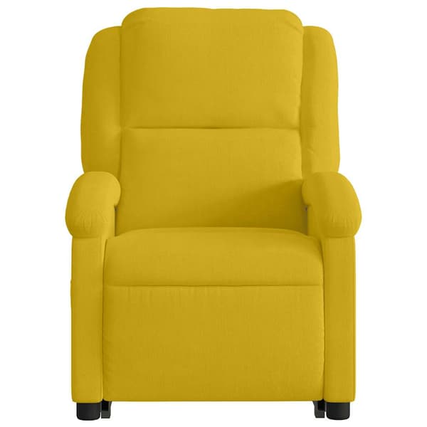 vidaXL Elektrisk lyftbar massagefåtölj gul