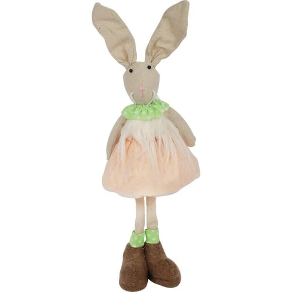 Stående hare i kläder figur 50 cm