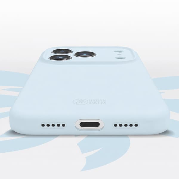 UrbanPalm iPhone 17 Pro Max Silikone-etui til MagSafe, Dueblå