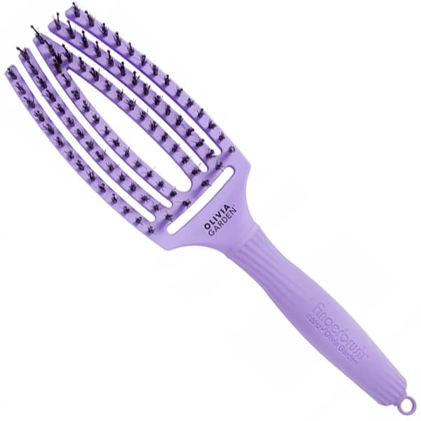 Olivia Garden FingerBrush Combo Bloom hårborste - Lavendel