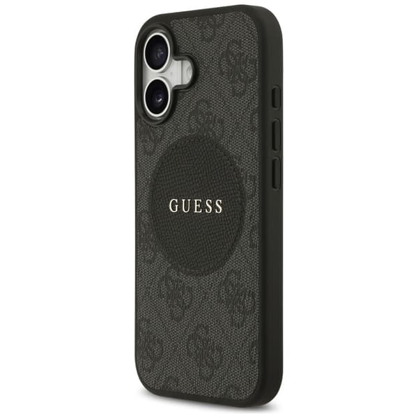 Guess 4G Circle Classic Logo MagSafe-etui til iPhone 17, sort