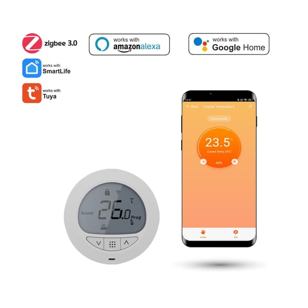 Zigbee Tuya -termostaatti patterin päähän