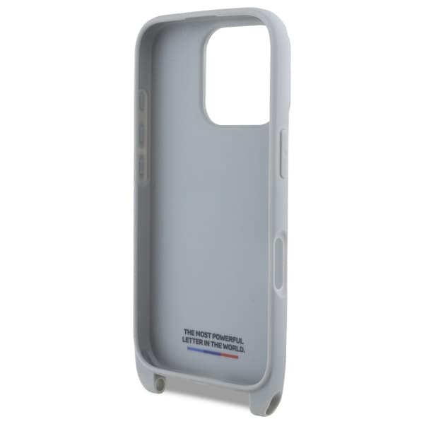 BMW M Edition Carbon Stripe & Strap Cover til iPhone 16 Pro, Grå