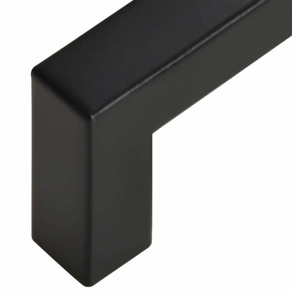 vidaXL skabsgreb 10 stk. sort 128 mm rustfrit stål