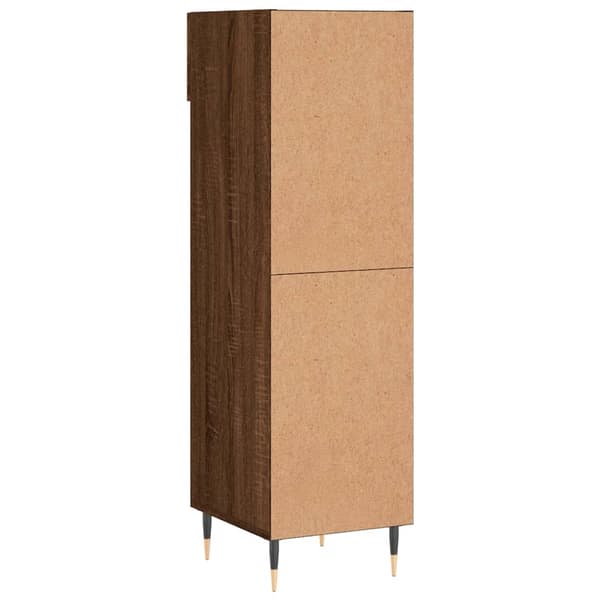 vidaXL skoskab brunt egetræ 30x35x105 cm