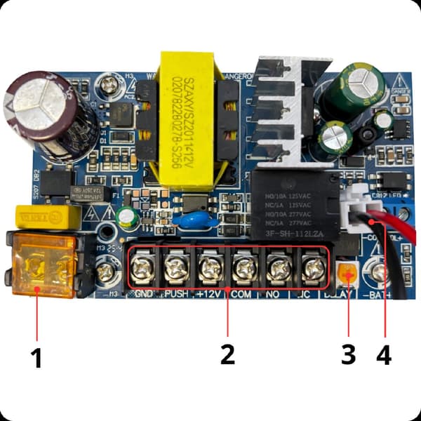 PS-902 DC 12V 5A virtalähdelaatikko