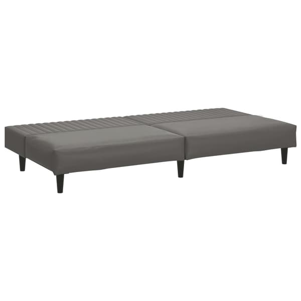 vidaXL 2-personers sofa, grå, kunstlæder