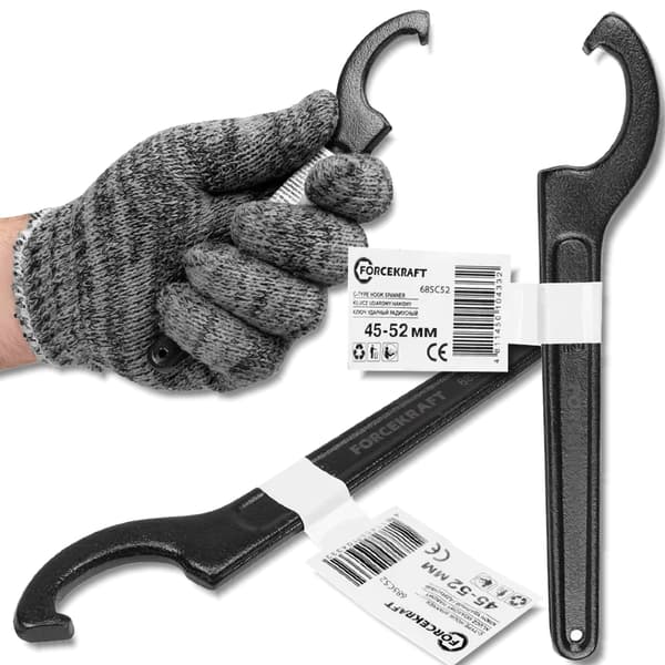 FORCEKRAFT Radial slaghakenøgle 45-52mm Cr-Mo