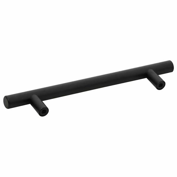 vidaXL skabsgreb 10 stk. sort 128 mm rustfrit stål