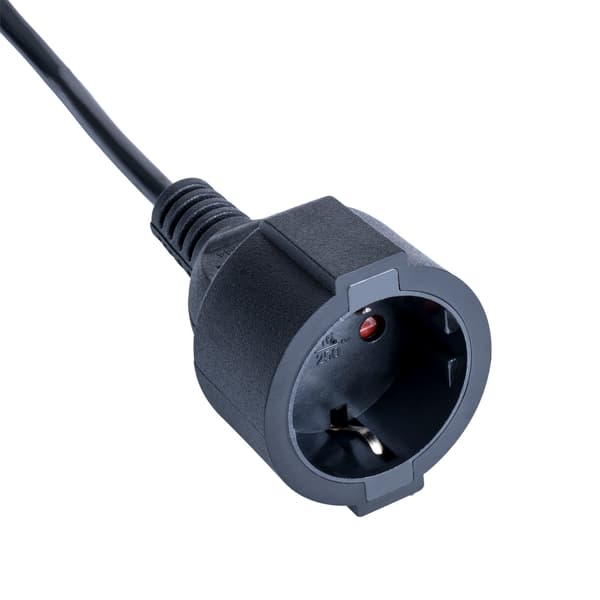 Akyga AK-PC-13A strömkabeladapter C14 / CEE 7/4 Schuko-kabel 1m