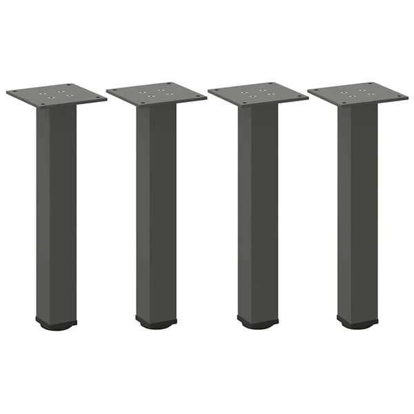vidaXL Soffbordsben, 4 st, Antracit, 30-32 cm, Stål
