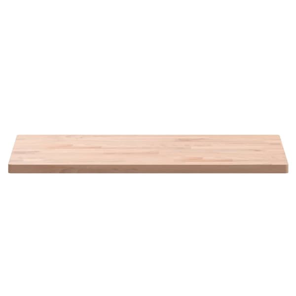 vidaXL bordplade 80x40x2,5 cm rektangulær massiv bøgetræ