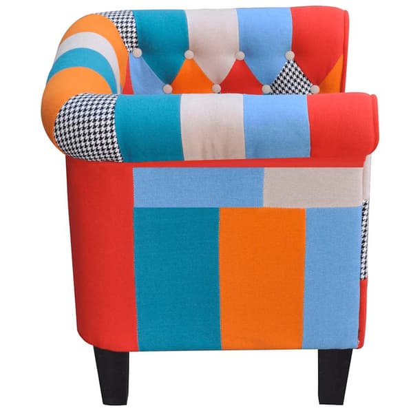 vidaXL Patchwork fåtölj