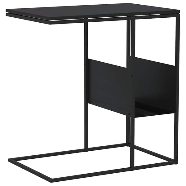 vidaXL sidebord sort 55x36x59,5 cm træbaseret materiale
