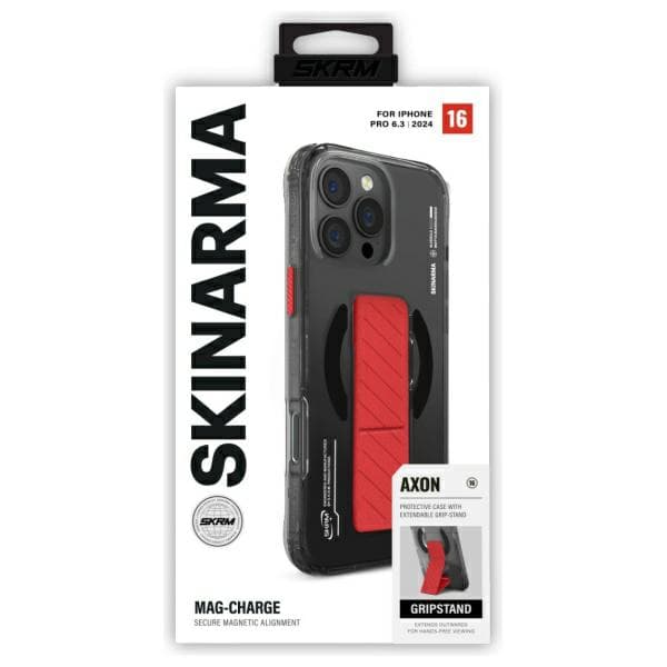 Skinarma Axon MagSafe Stand Cover til iPhone 16 Pro Sort