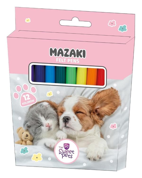 Sweet Pets tuscher 12 farver