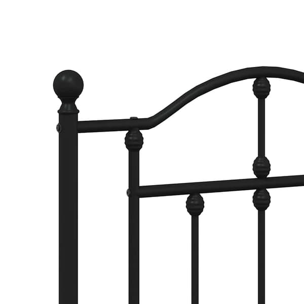 vidaXL metalsengegavl sort 150 cm