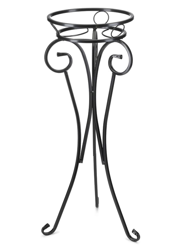 Metal blomsterstander til én potte, SORT
