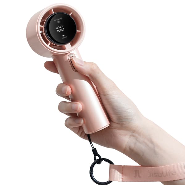 Minifläkt bärbar blåsmaskin - 3600mAh - rosa