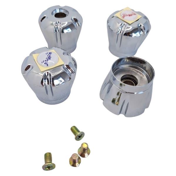 Knäppknopp krom 28 mm 4 st