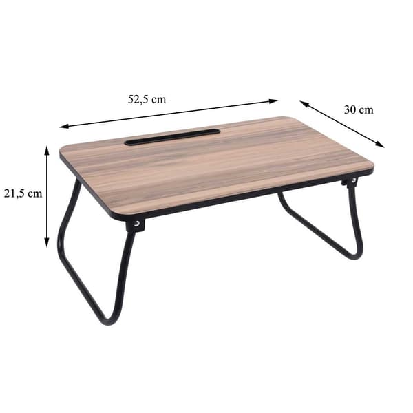 Sammenklappeligt laptopbord med bakke