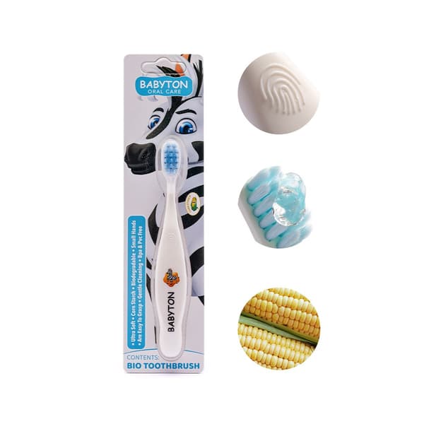 Zebra-hammasharja 12 kk+ BIO Babyton