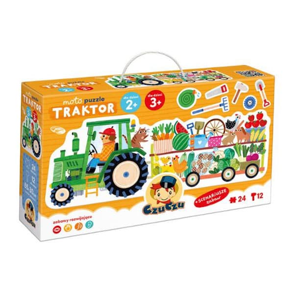 CzuCzu Moto puslespil Traktor 2+ 3+