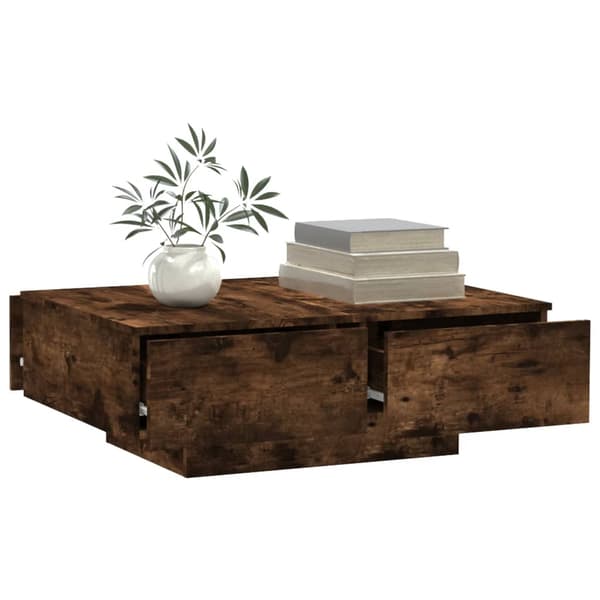 vidaXL sofabord røget eg 90x60x31 cm