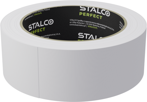 Stalco PVC-korrugerad tejp 30x25m vit S-38330