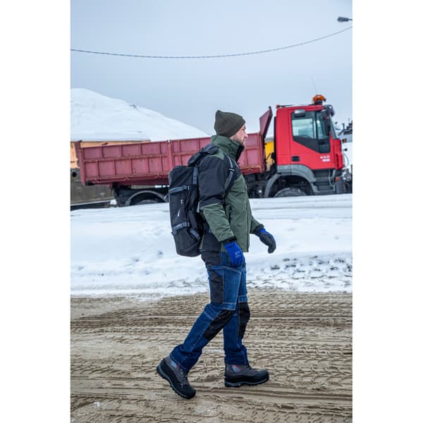 BLÅ STRETCHJEANS MED FÖRSTÄRKNING, "M", CE, LAHTI