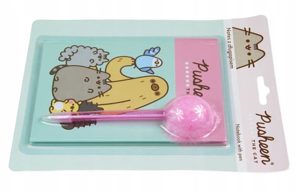 SÆT MED 40-arks notesbøger med Pusheen-pen 1977