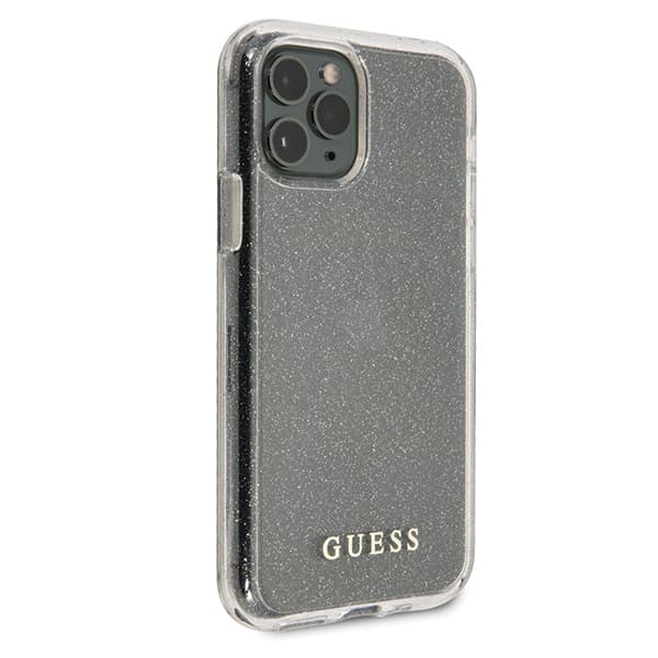 Guess Glitterskal till iPhone 11 Pro Max, Silver