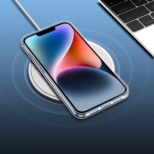 iPhone 14 Plus Premium Armor Slim Cover, Gennemsigtig