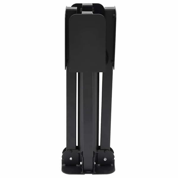 vidaXL foldbar parasolfod til Ø38/48 mm stænger blank sort