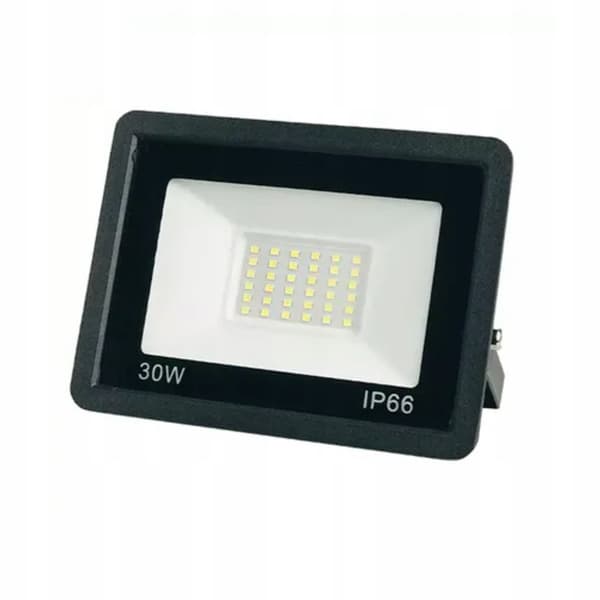 30W 6000K IP66 Apple Slim LED-projektør sort udendørs
