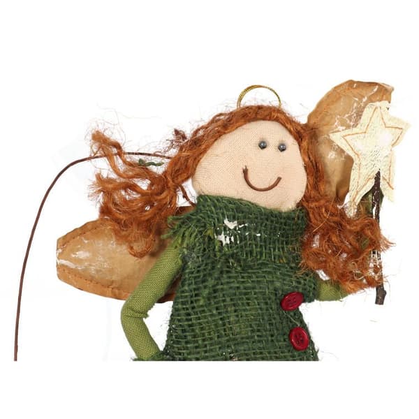 Grön ängelfigur hänge bredd 29 cm