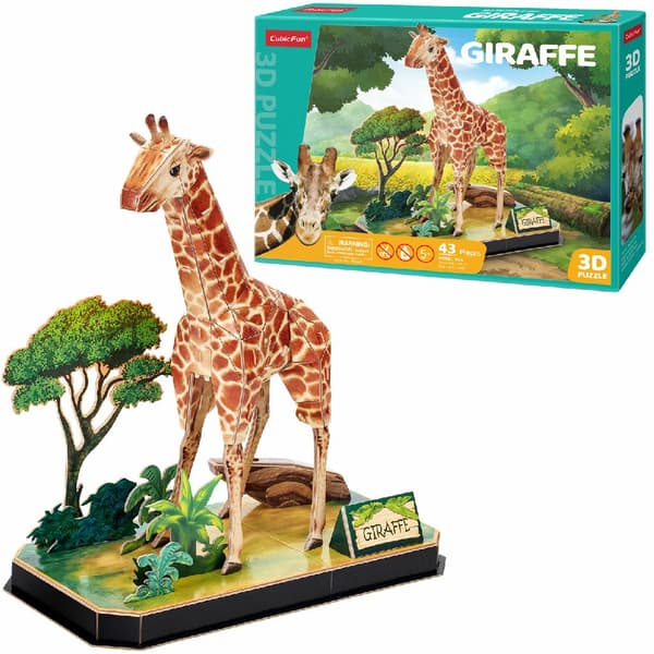 3D DYR PUSLESPIL GIRAFF 8578