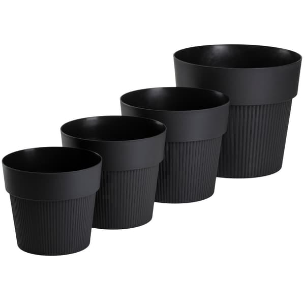 SILVA LINE genbrugspotte sort h11,5x13,2 cm