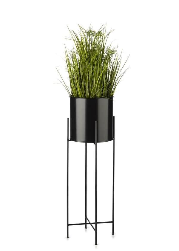 Kukkateline kannella 75 cm musta