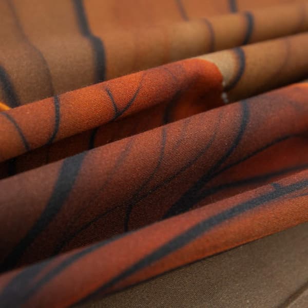 Bäddset 140x200+70x90 BOMULL SATIN orange blommönster