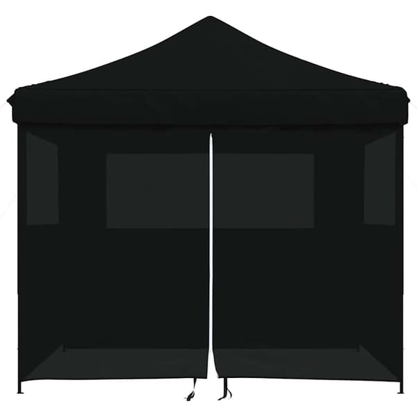 vidaXL 4-vægs pop-up festtelt sort