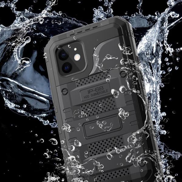 IP68 H20 nedsænkbart cover til iPhone 12, sort