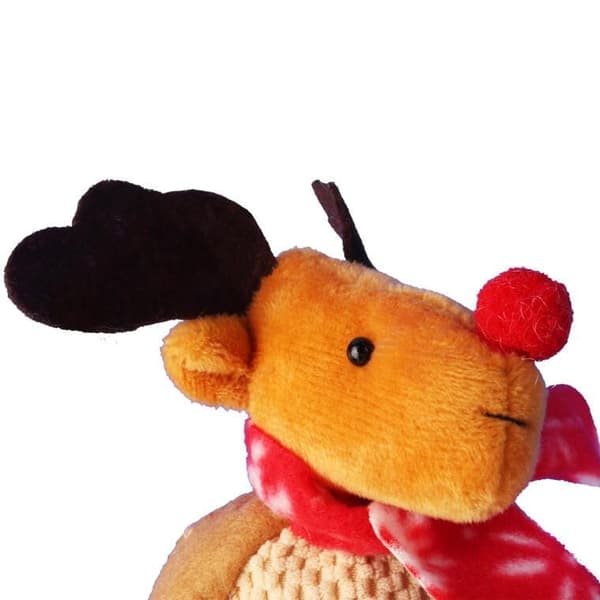 Julepynt rensdyrfigur med dinglende ben 22 cm