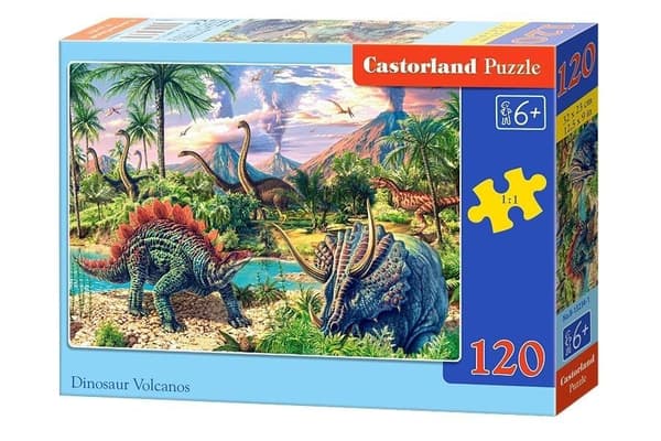 Puslespil 120 Dinosaur Vulkaner CASTOR