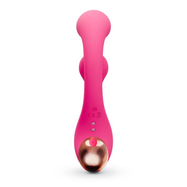 KNUSENDE PLEASER VIBRATOR MED ROTERENDE STIMULATION