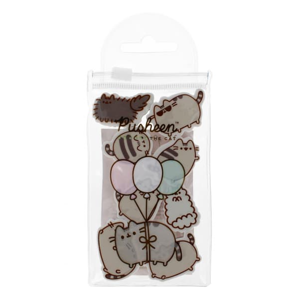 Set med 8 suddgummin med Pusheen-tryck